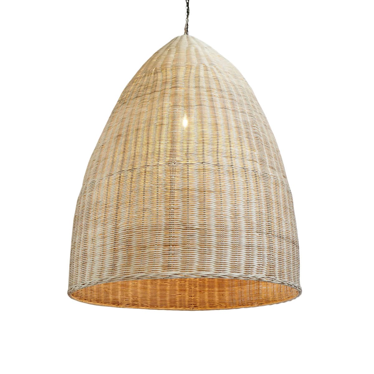 Raw Wicker Pod Lantern X-Small - Thumbnail 3