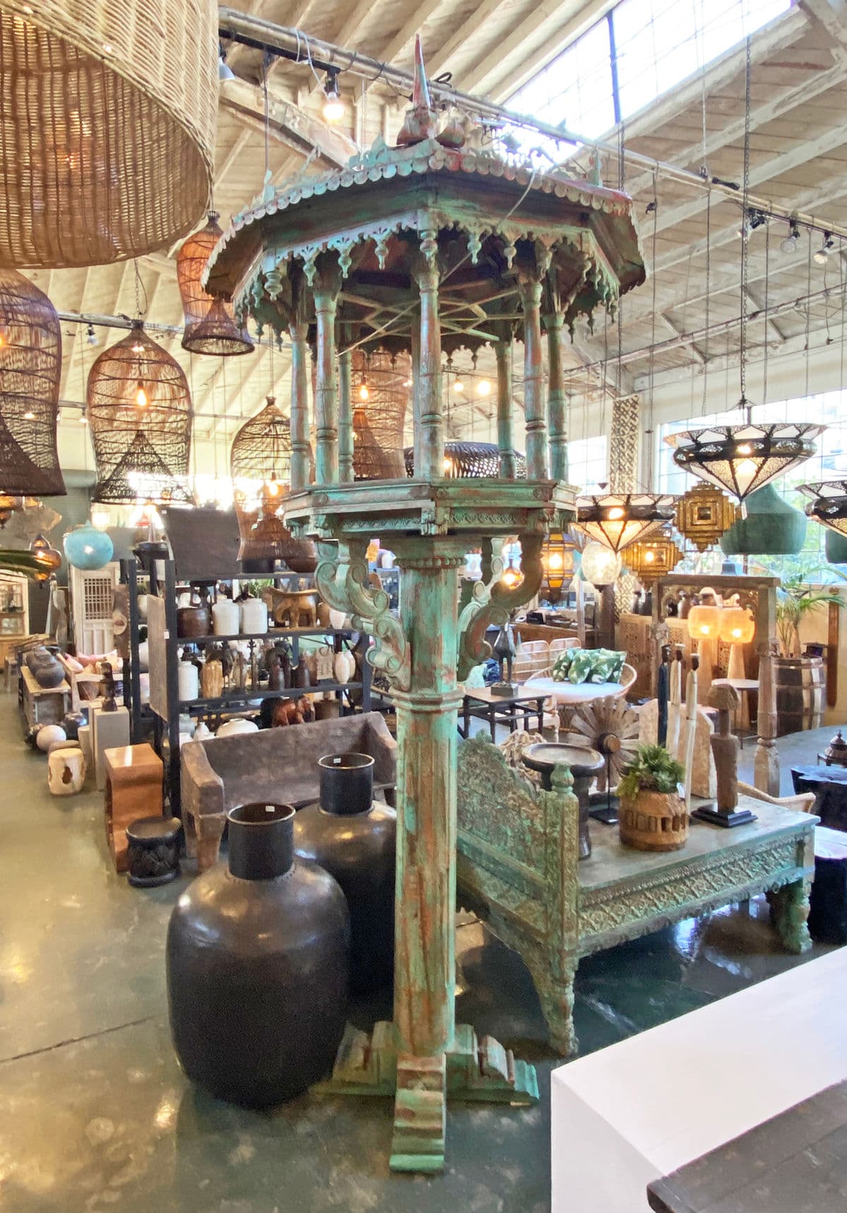 Antique Rajasthan Peacock Pavilion - Thumbnail 3