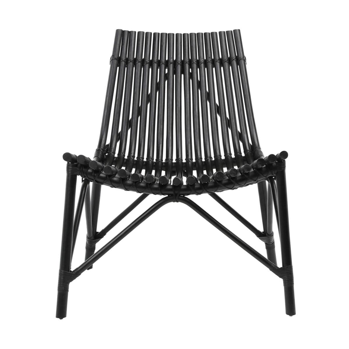 Black Bamboo Scoop Chair - Thumbnail 3
