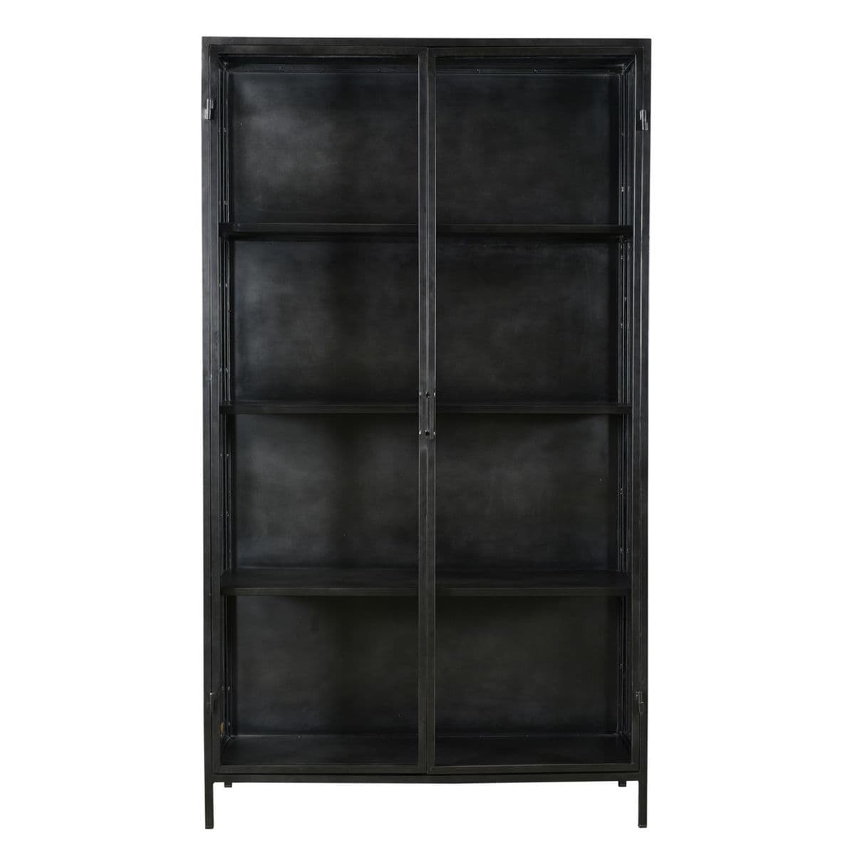 Industrial Gunmetal & Glass Display Cabinet - Thumbnail 3