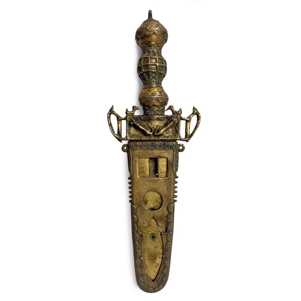 Antique Akan Ashanti Bronze Ceremony Knife - Thumbnail 3