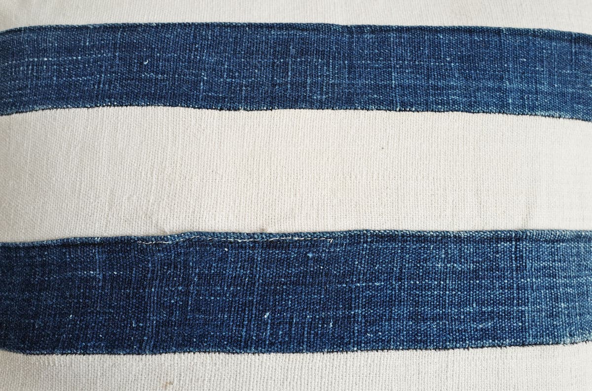 Indigo Striped Pillow - Thumbnail 3