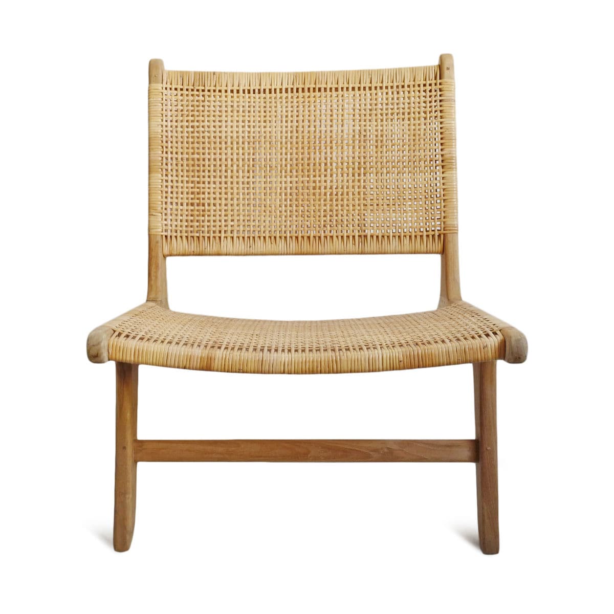 Natural Teak & Rattan Easy Chair - Thumbnail 3