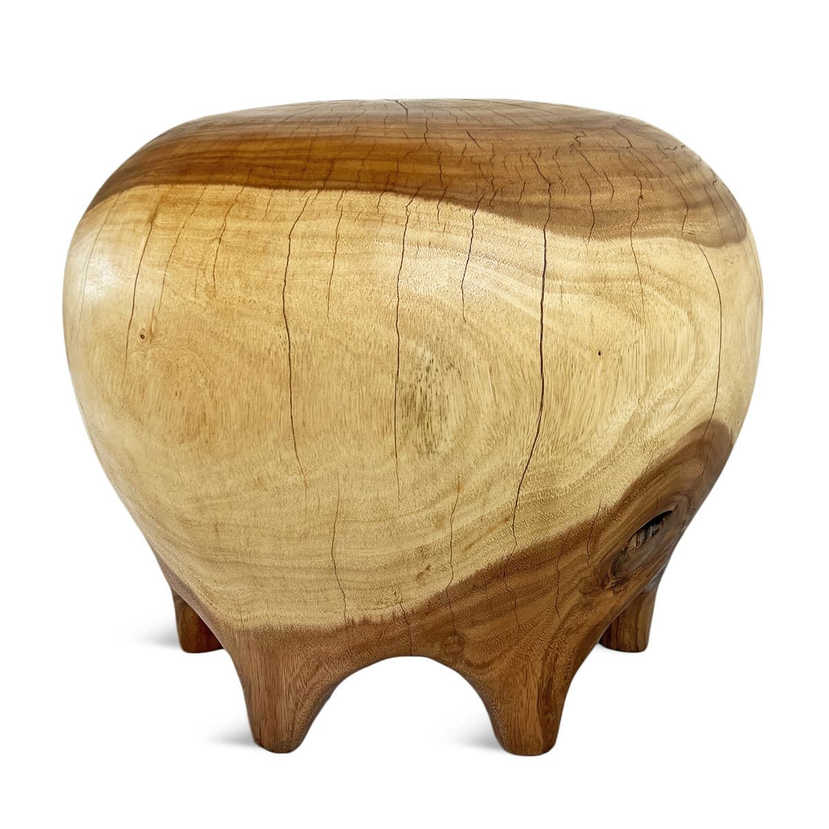 Two Tone Bulb Drop Stool Table - Thumbnail 3