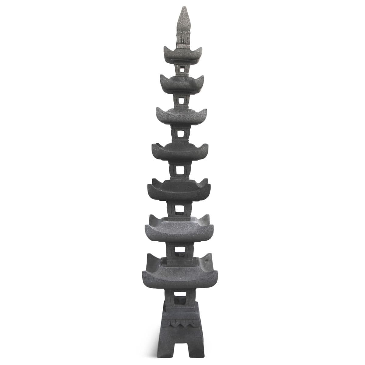 Tall Lava Stone Garden Pagoda - Thumbnail 3