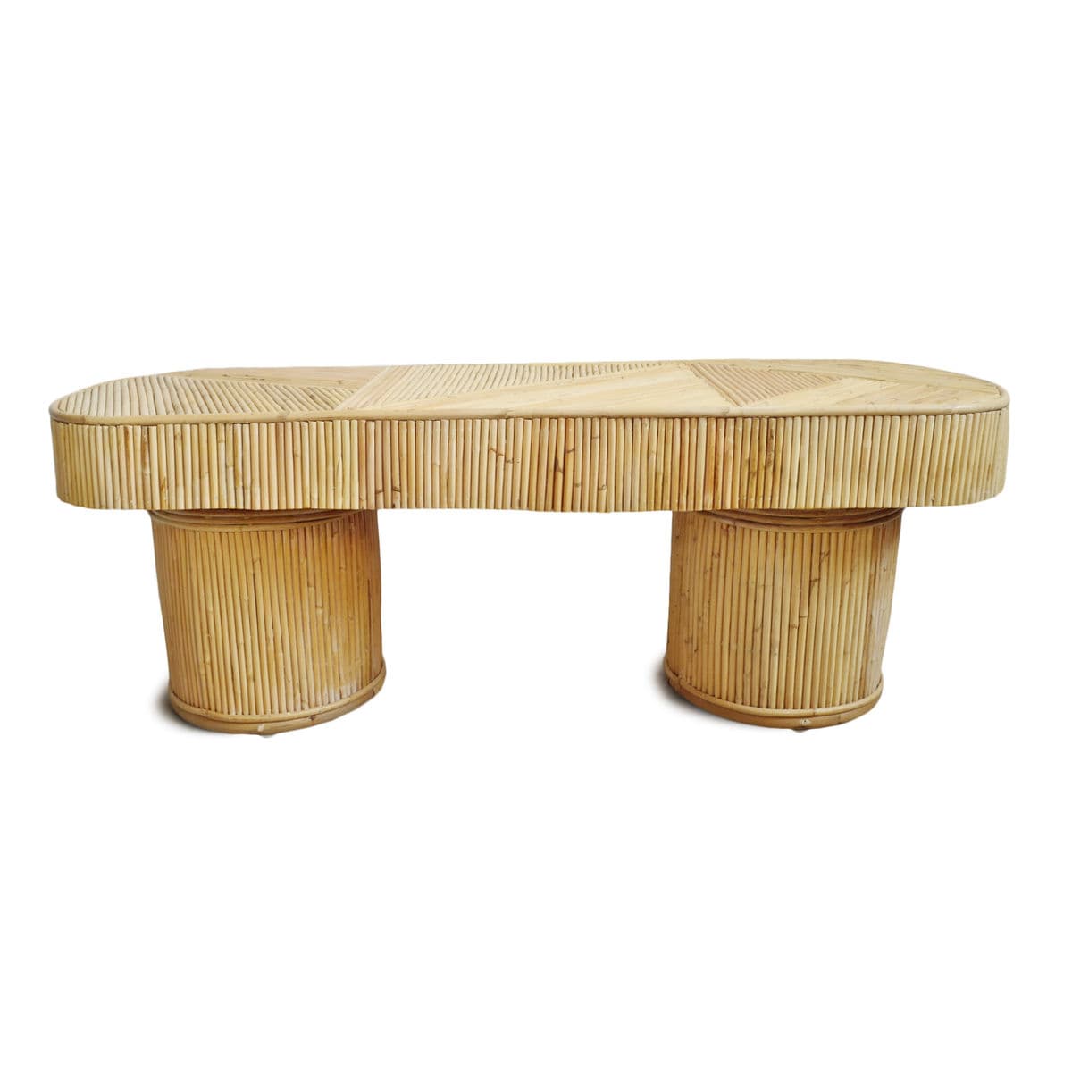 Deco Rattan Stick Coffee Table - Thumbnail 3