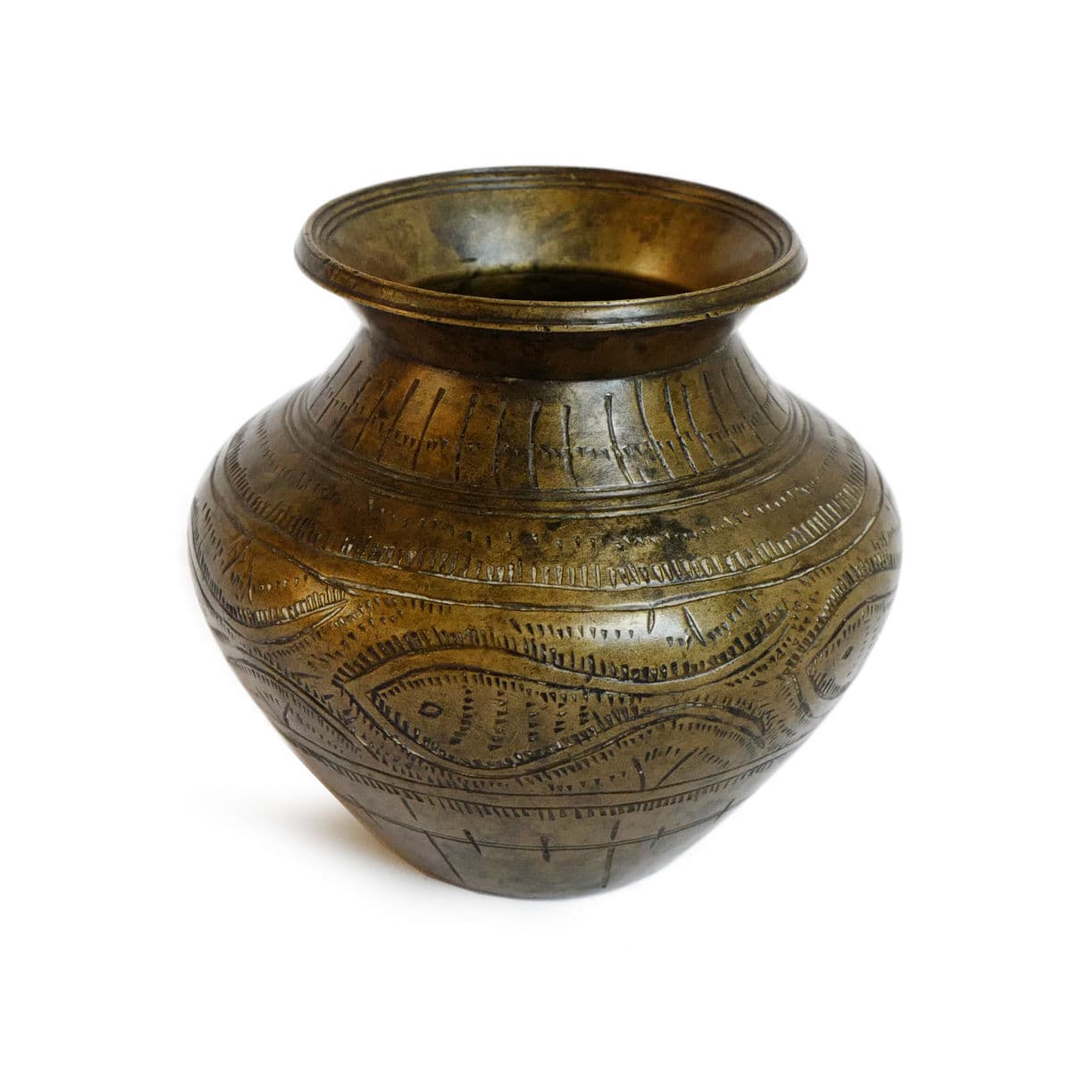 Vintage Bronze Nepal Ritual Vase - Thumbnail 3