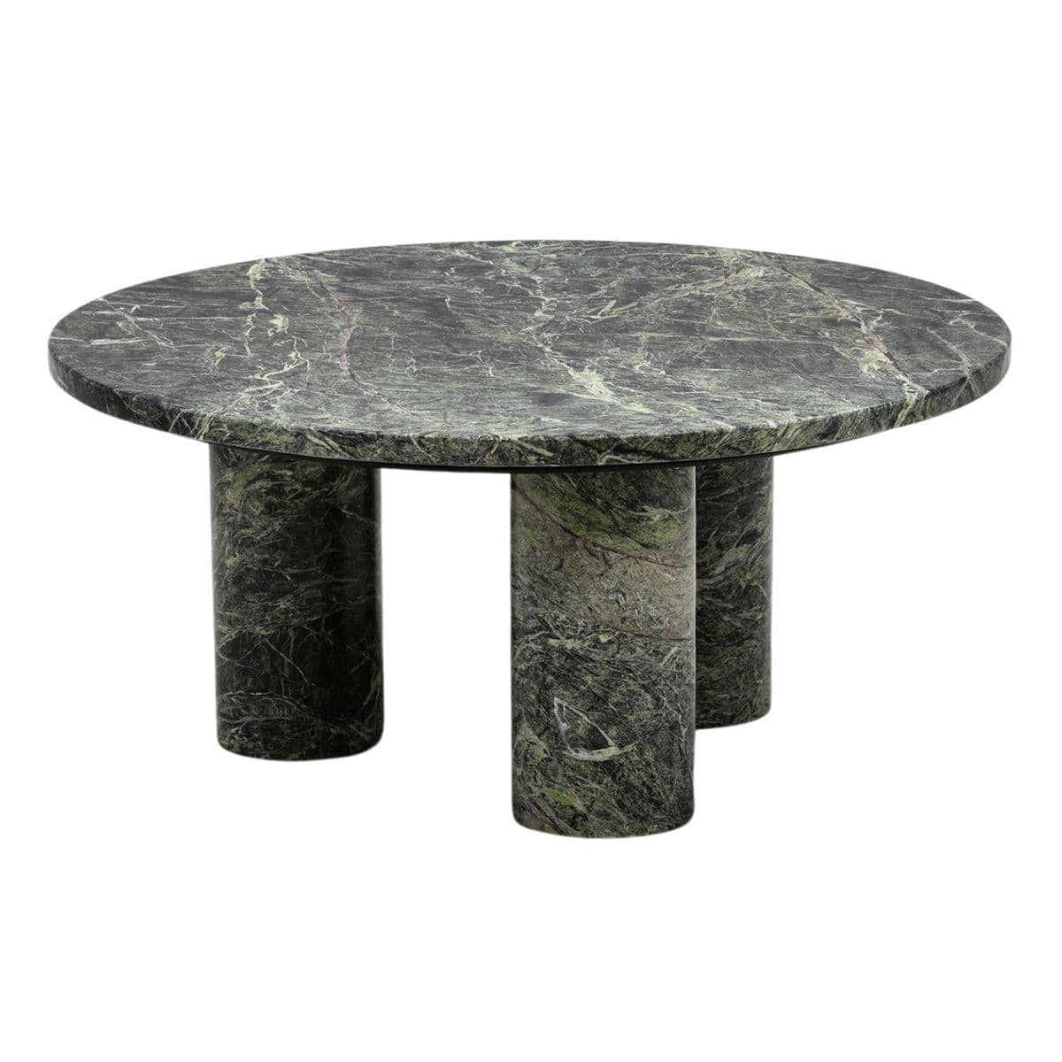 Brown Bidasar Marble Coffee Table - Thumbnail 3