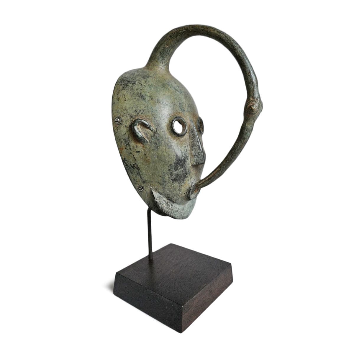 Kulango Bronze Hornbill Mask - Thumbnail 3