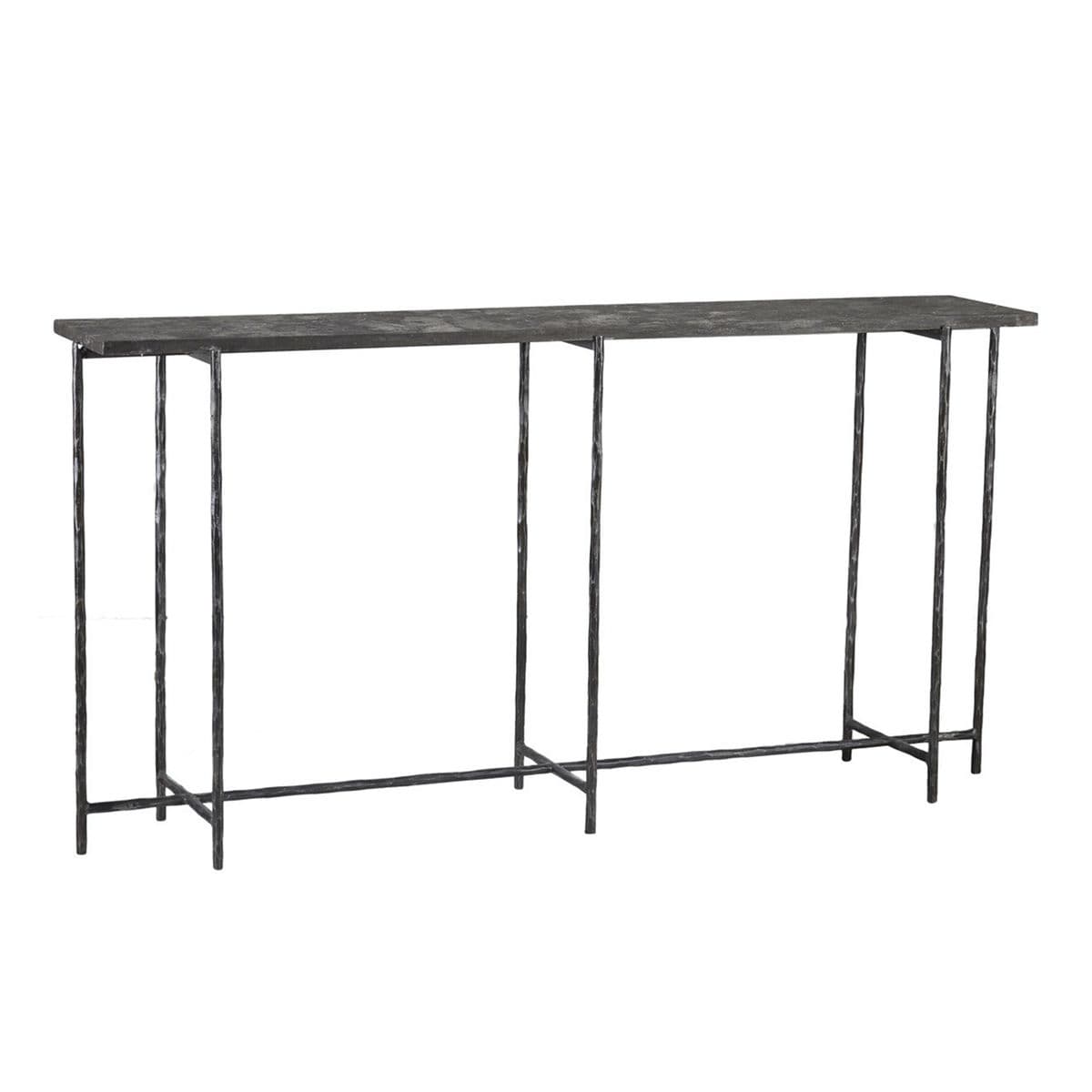 Grey Smoke Slate Thin Long Console Table 60 - Thumbnail 3