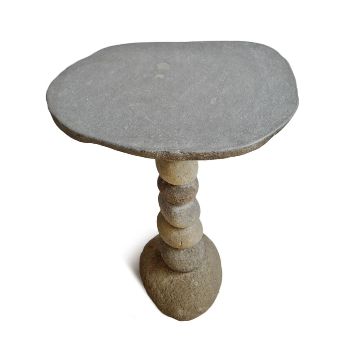 Stacked River Rock Bistro Table - Thumbnail 3