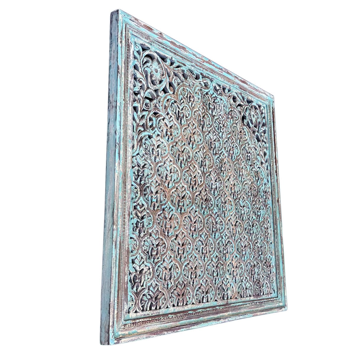 Sky Blue Carved India Panel 60 - Thumbnail 3