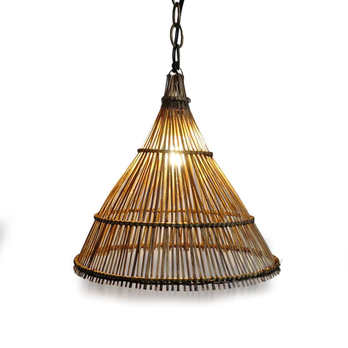 Tea Stained Hat Pendant Lantern Small - Thumbnail 3