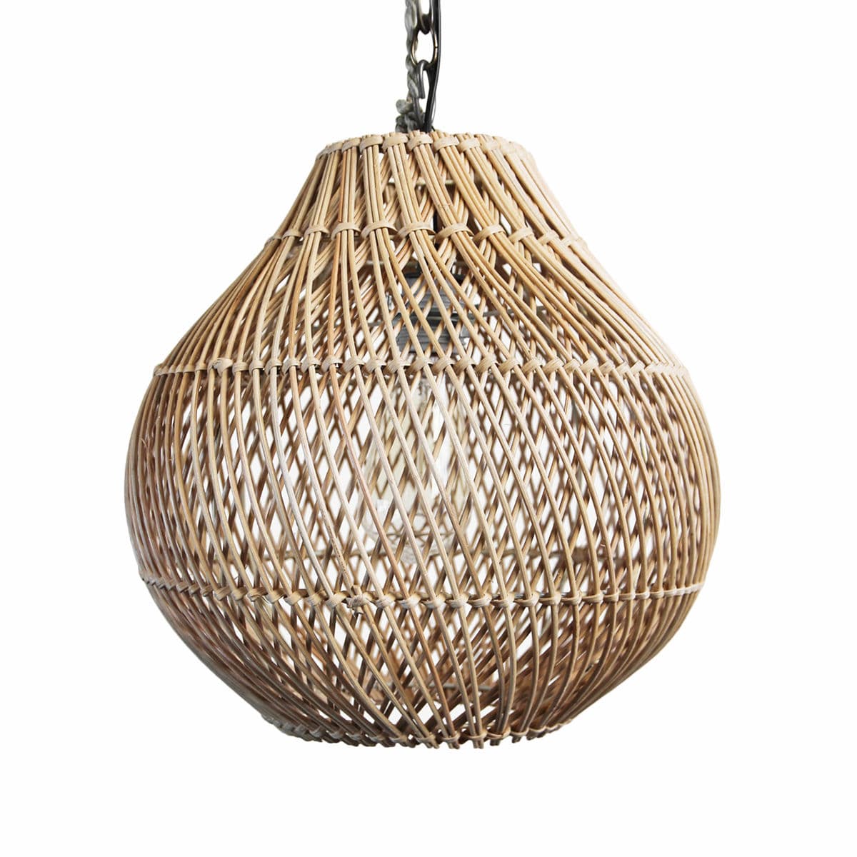 Natural Wicker Bawang Pendant Light Small - Thumbnail 3