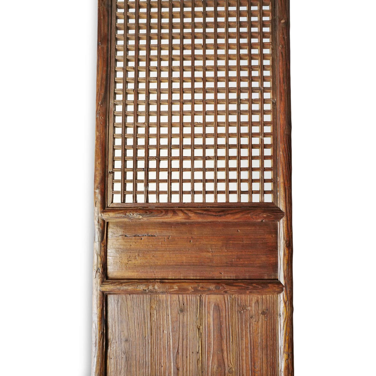 Antique Elm Wood Screen Door Panel - Thumbnail 3