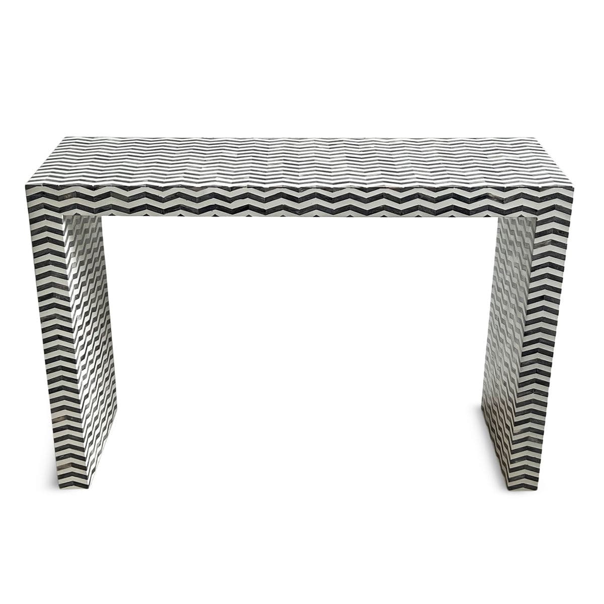 Chevron Inlay Console Table - Thumbnail 3