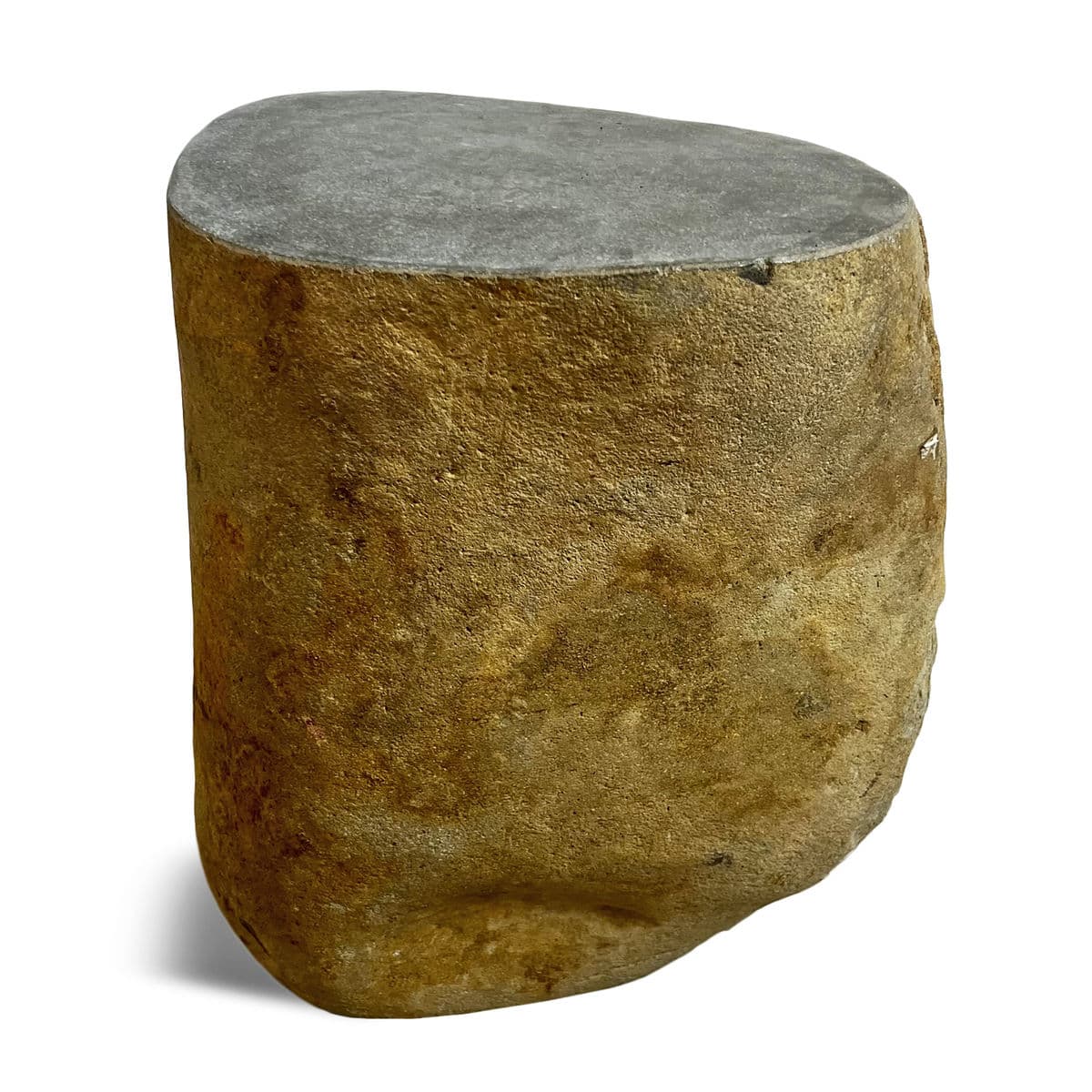 Stone Boulder Side Table Stool - Thumbnail 3