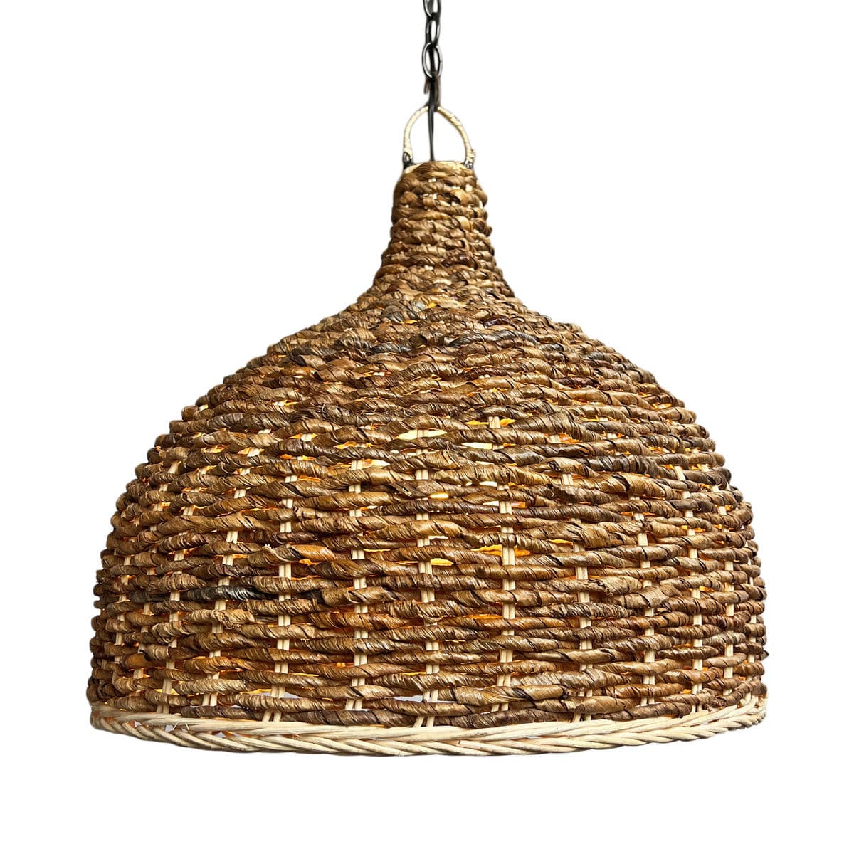 Banana Leaf Woven Pendant Light Medium - Thumbnail 3