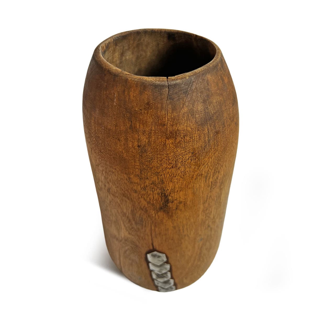 Vintage Tutsi Wood Pot - Thumbnail 3