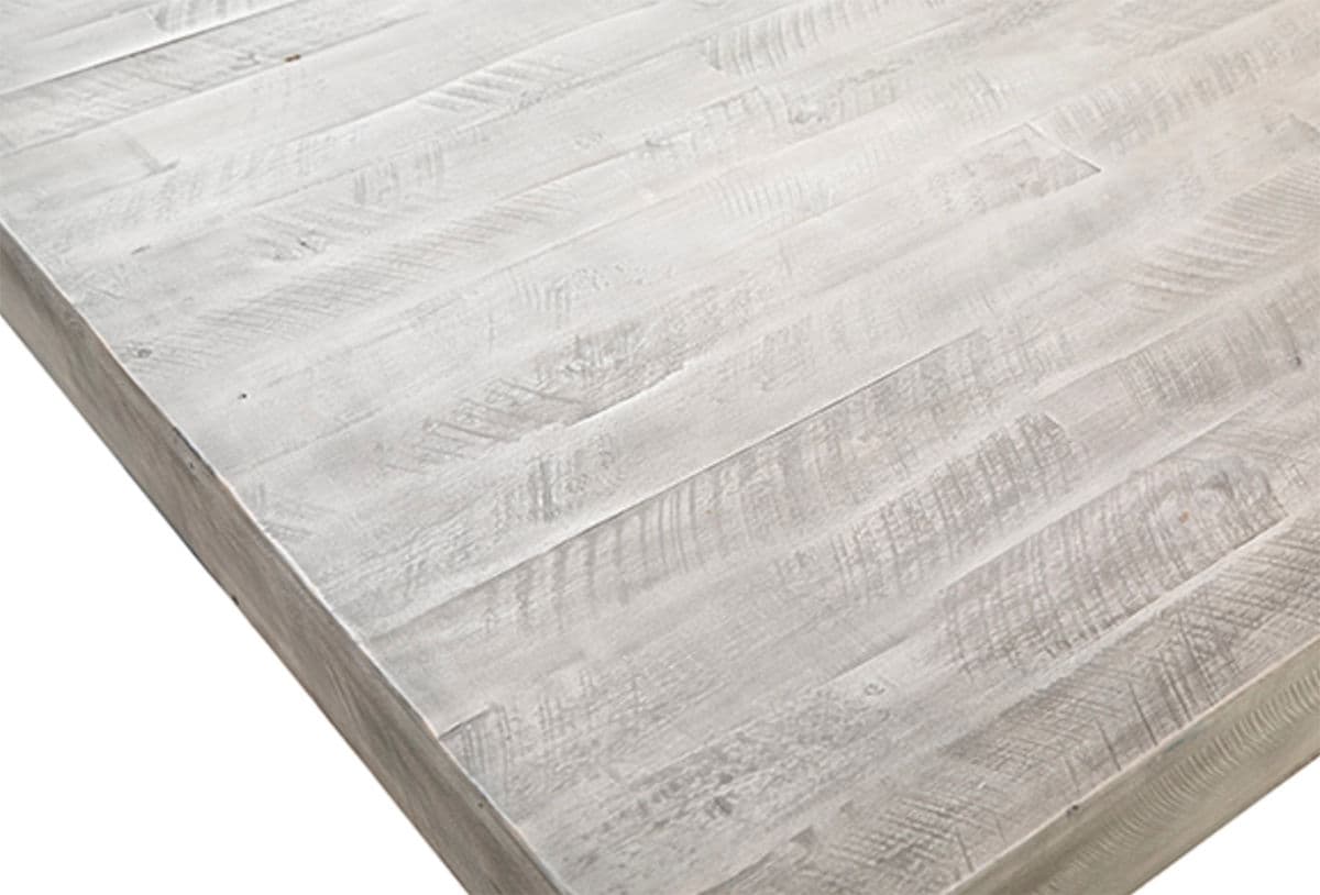 Inez White Wash Dining Table - Thumbnail 3