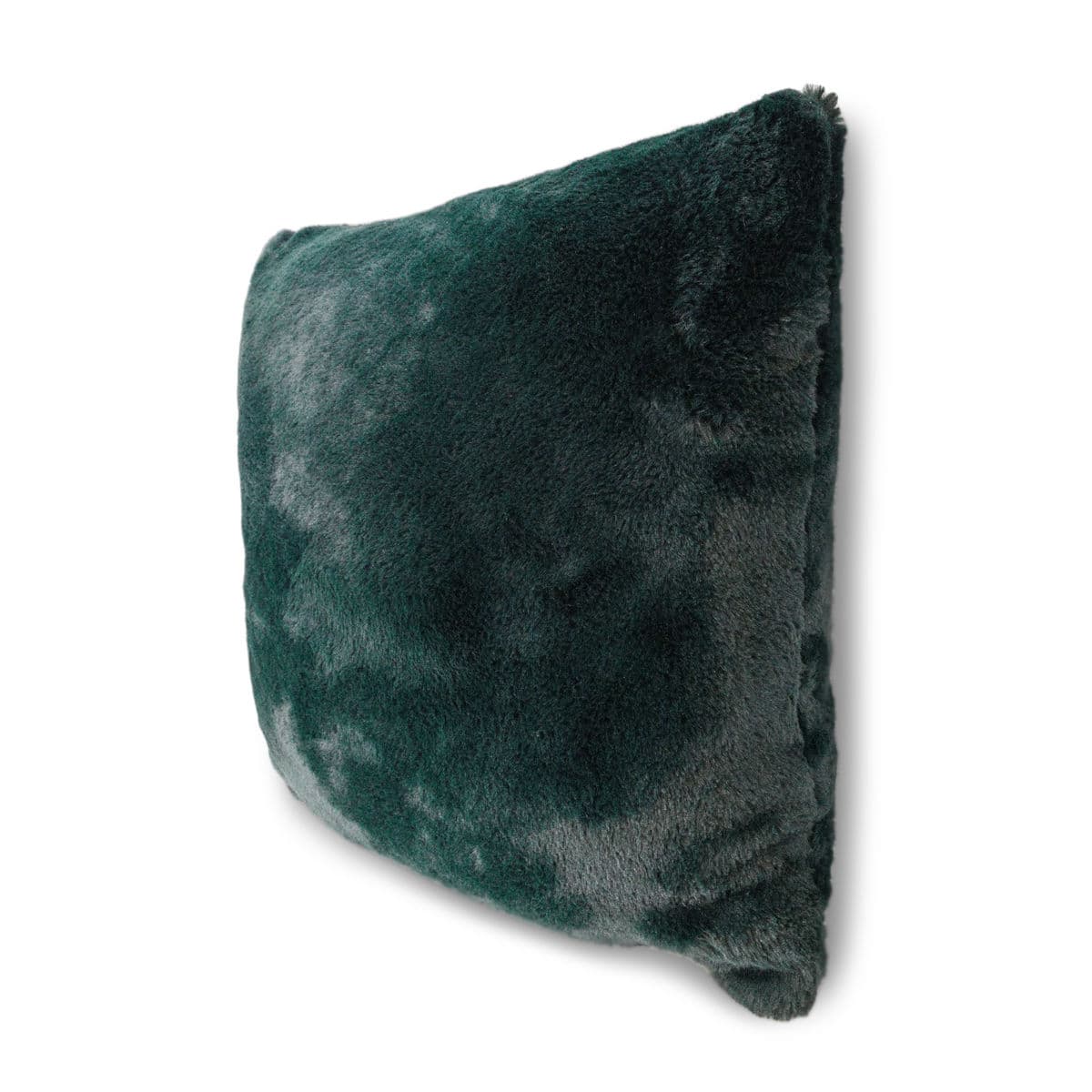 Green Forest Faux Fur Pillow - Thumbnail 3