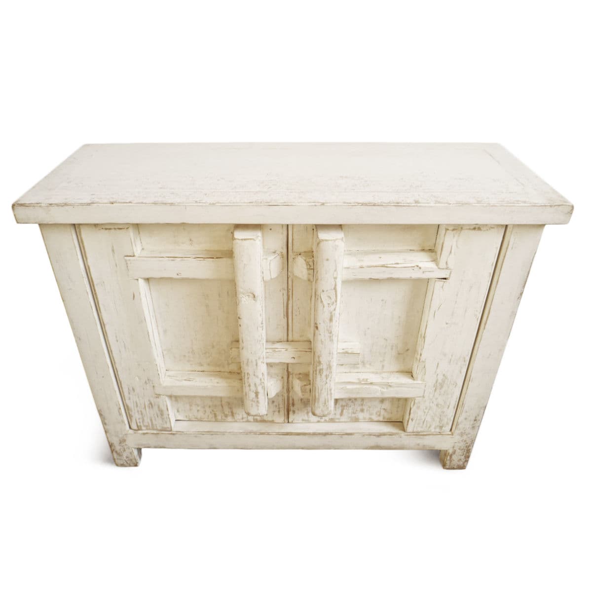 Aged White Village Side Cabinet - Thumbnail 3