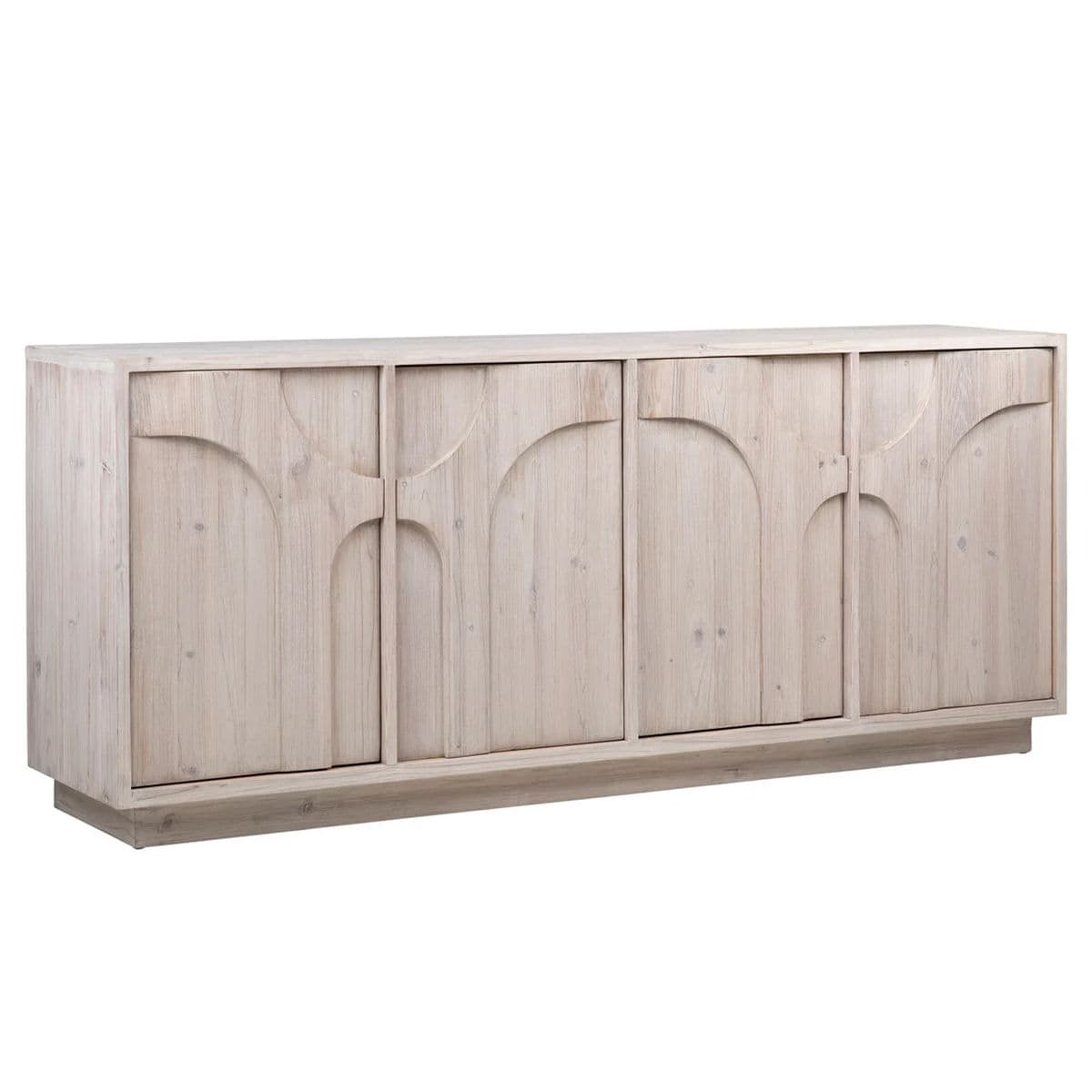Ayla Washed Pine Credenza - Thumbnail 3