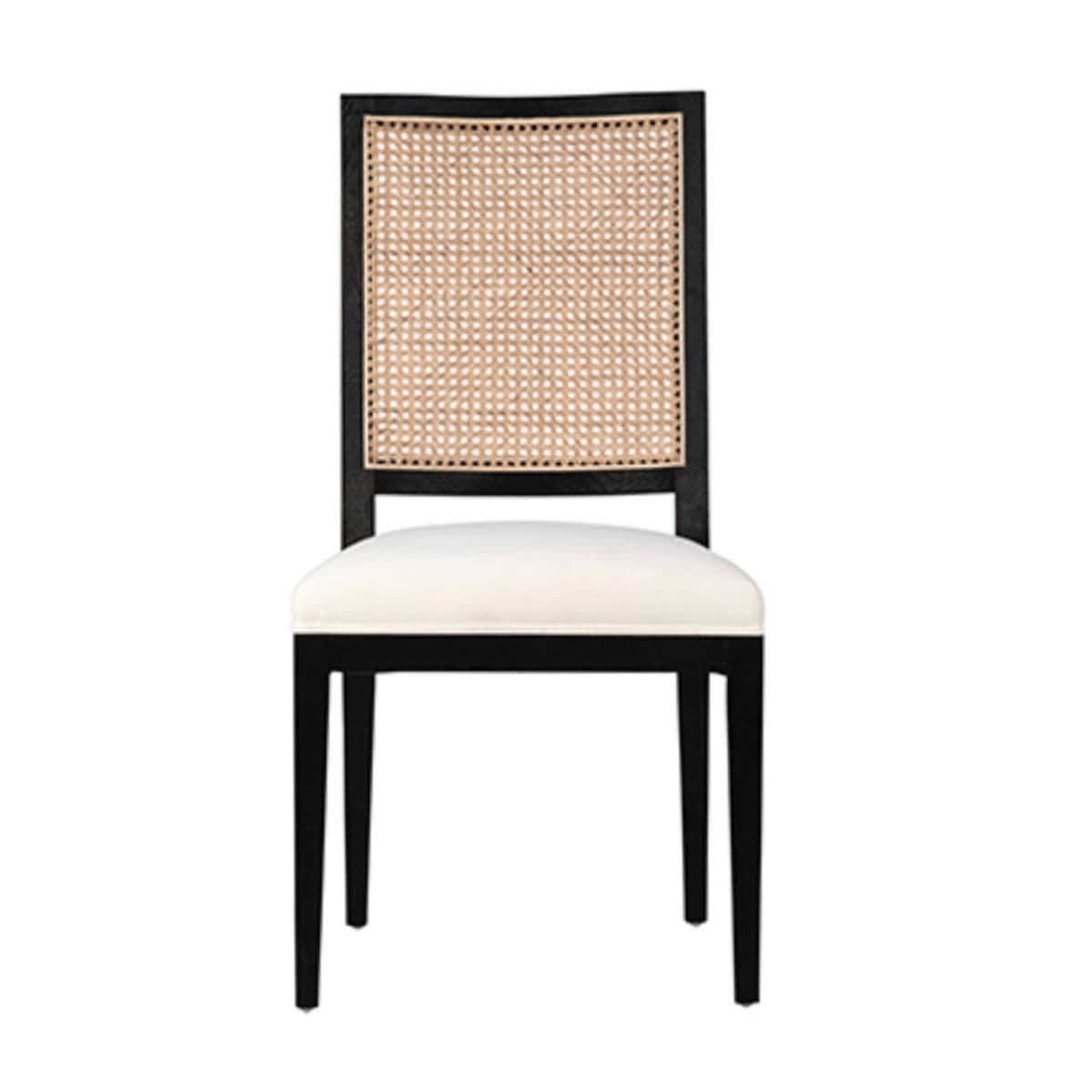 Black & Cane Dining Chair - Thumbnail 3