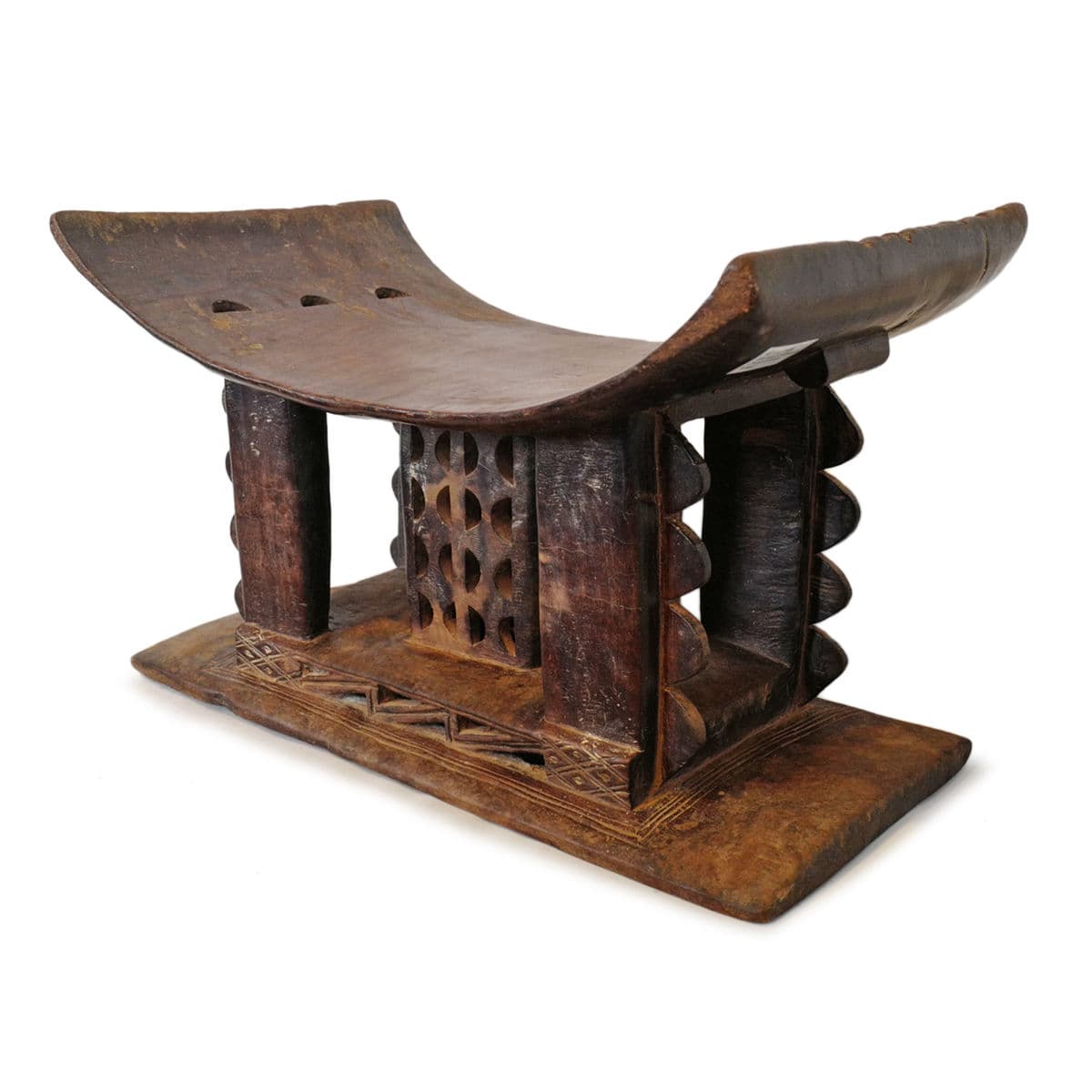 Antique Asante Chief Stool - Thumbnail 3
