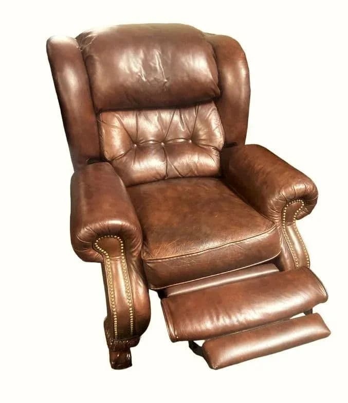 Late 20th Century Vintage Lane Furniture Leather Recliner - Thumbnail 3