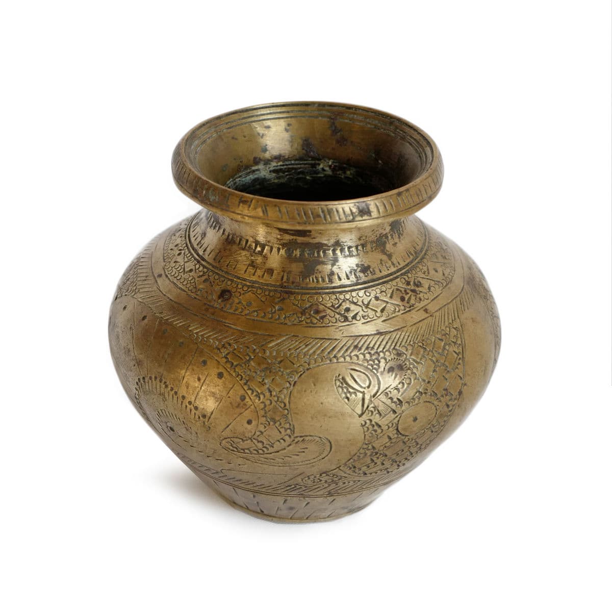Vintage Bronze Nepal Ritual Vase - Thumbnail 3
