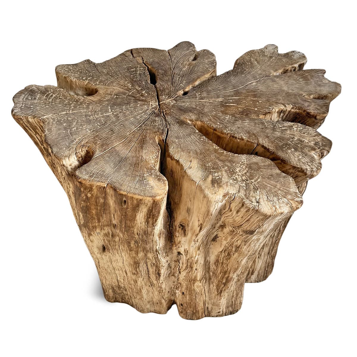 Burn Sand Lychee Stump Side Table - Thumbnail 3