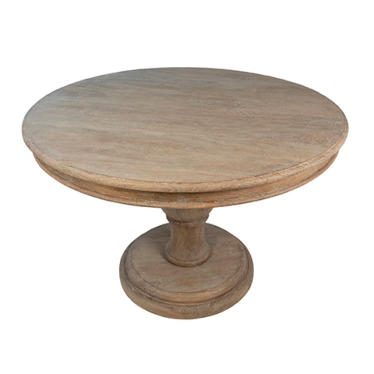 Carved Round Pedestal Dining Table - Thumbnail 3