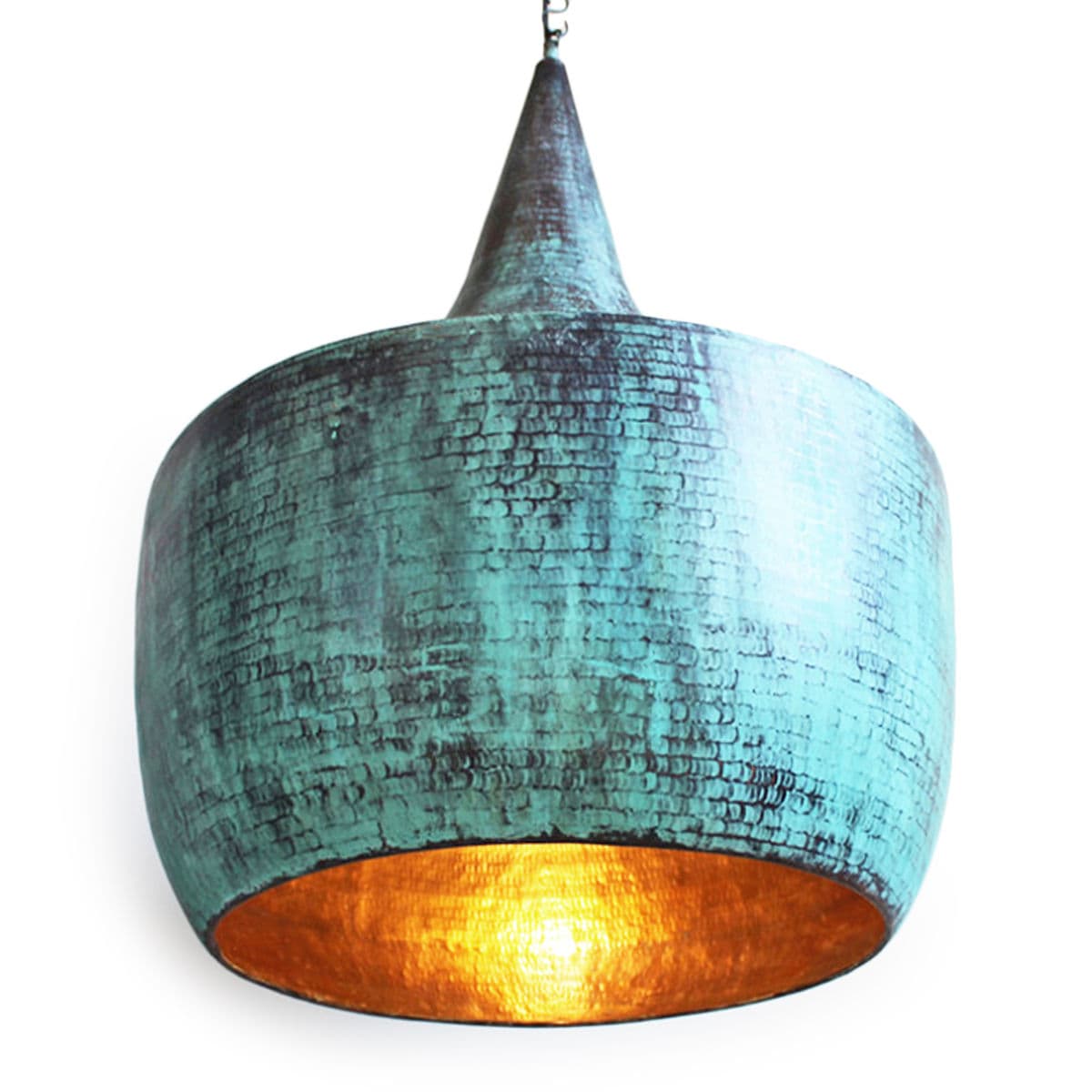 Verdigris Copper Lantern Large - Thumbnail 3