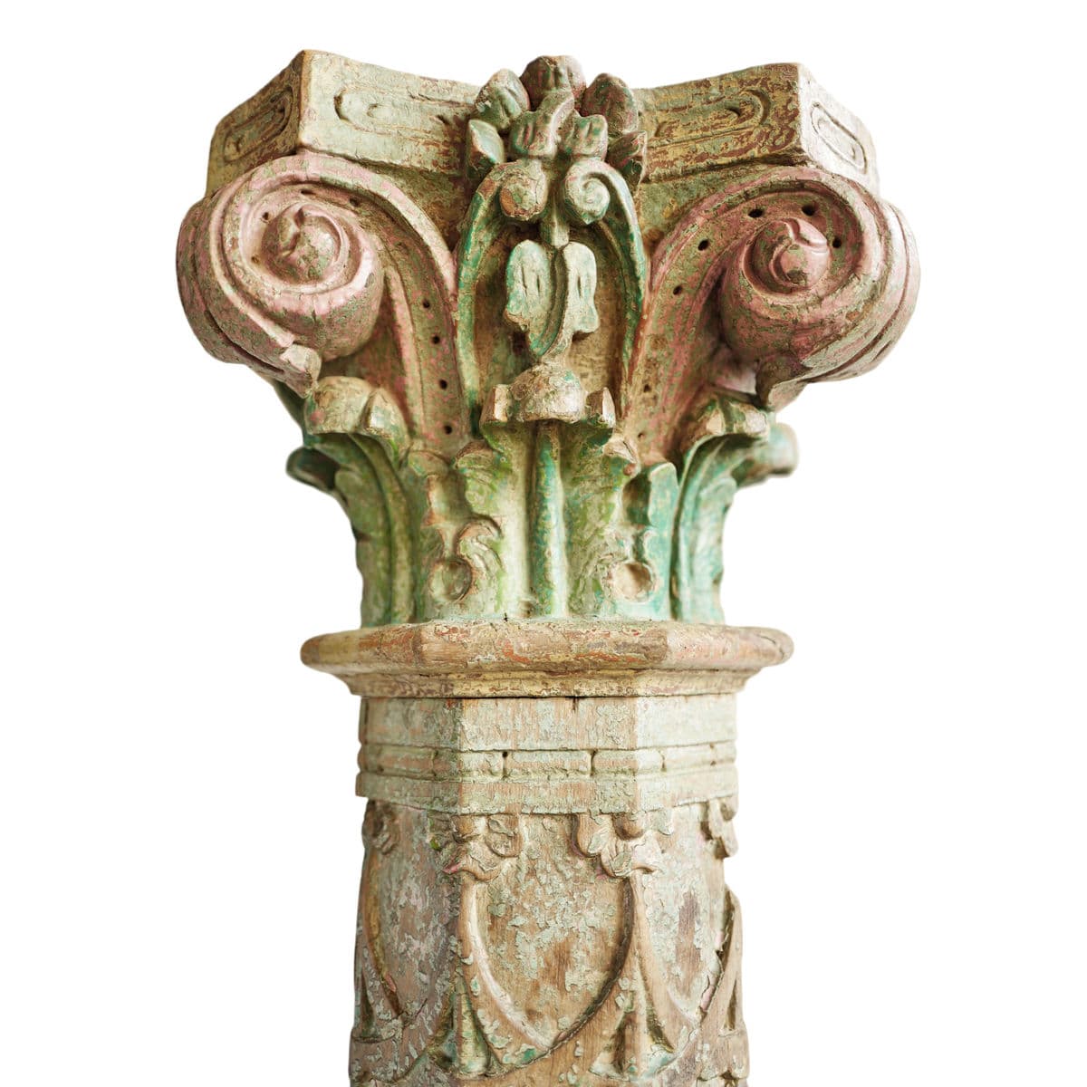 Antique Pair of Colonial India Columns - Thumbnail 3