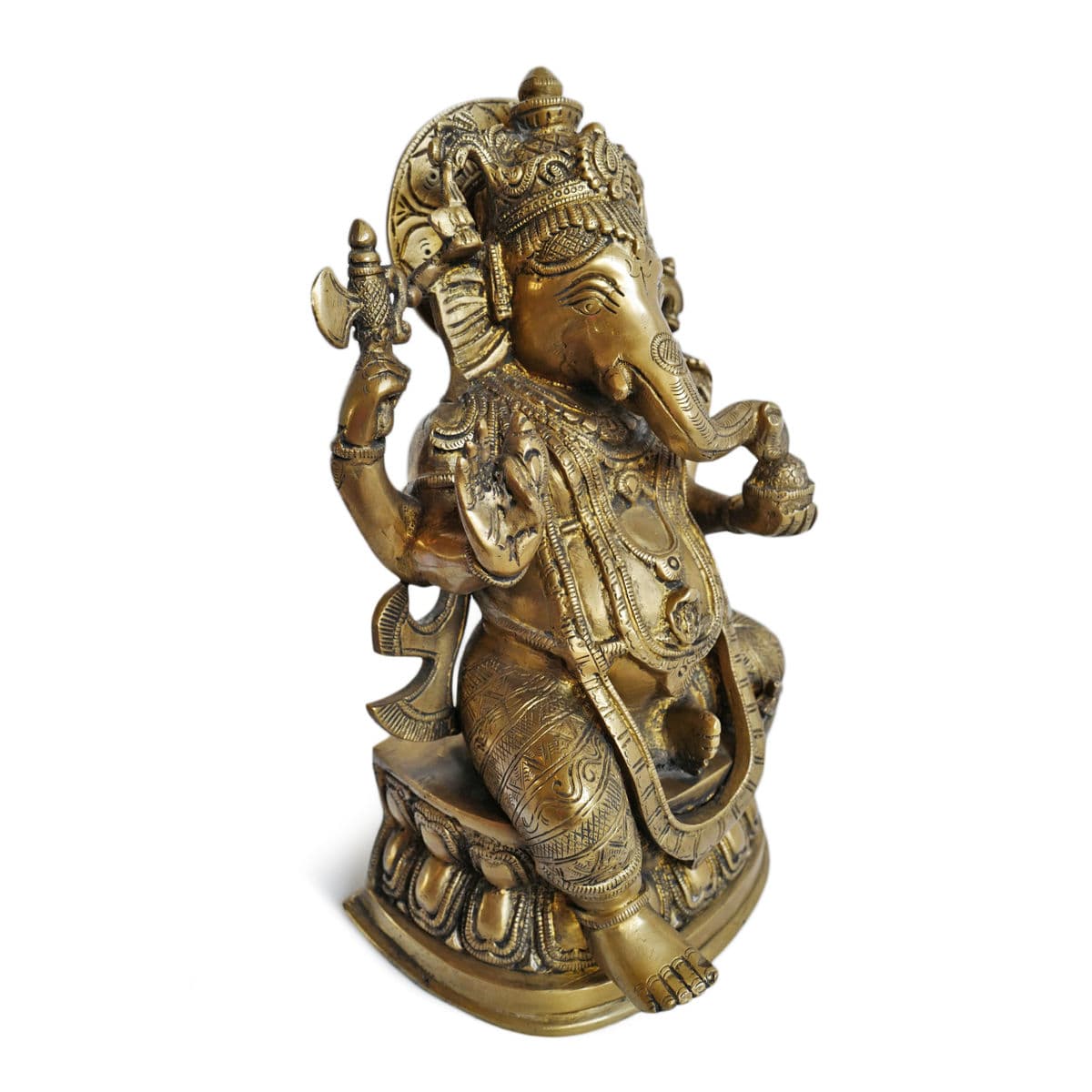 Vintage Brass Ganesha - Thumbnail 3