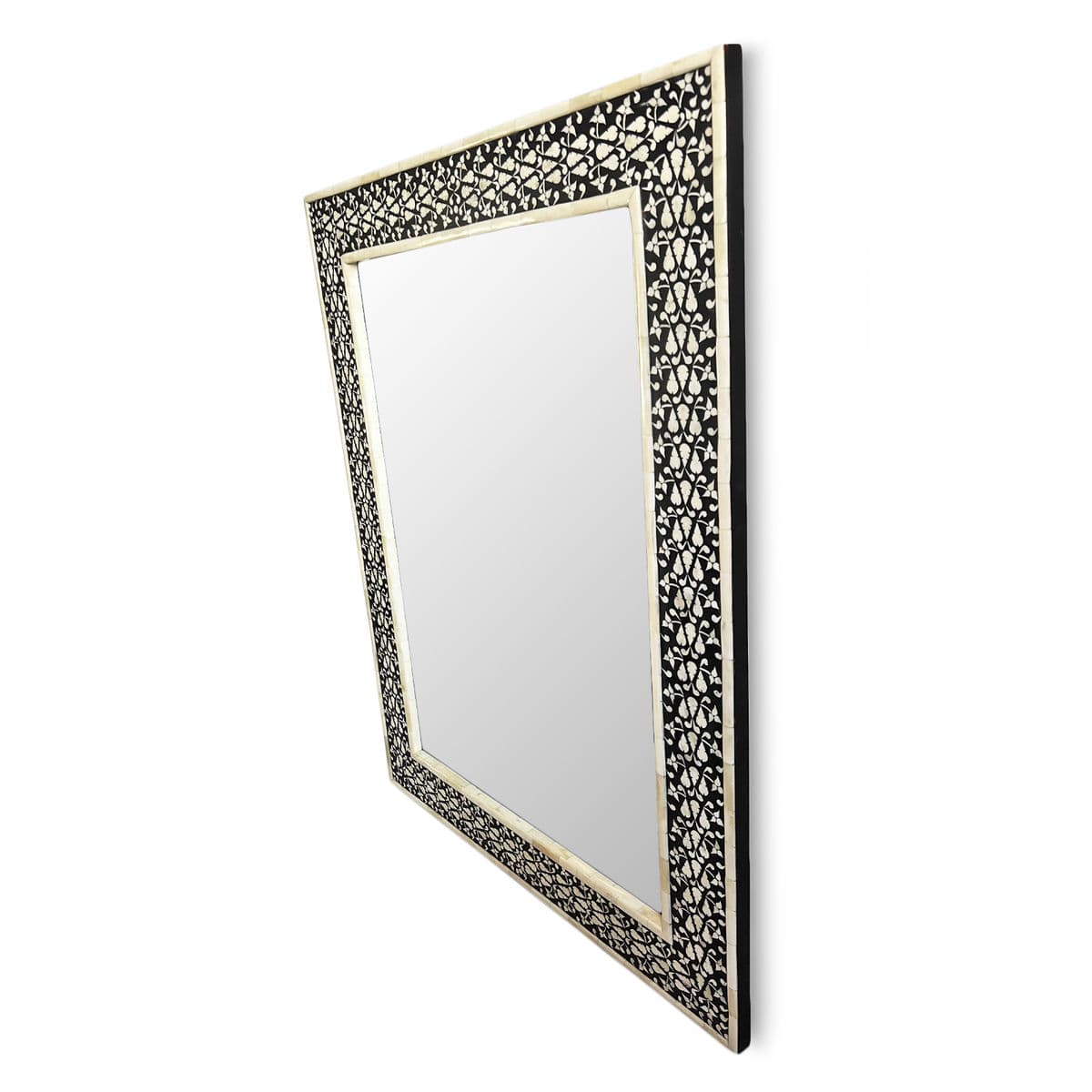 Inlay Black & White Agra Mirror - Thumbnail 3