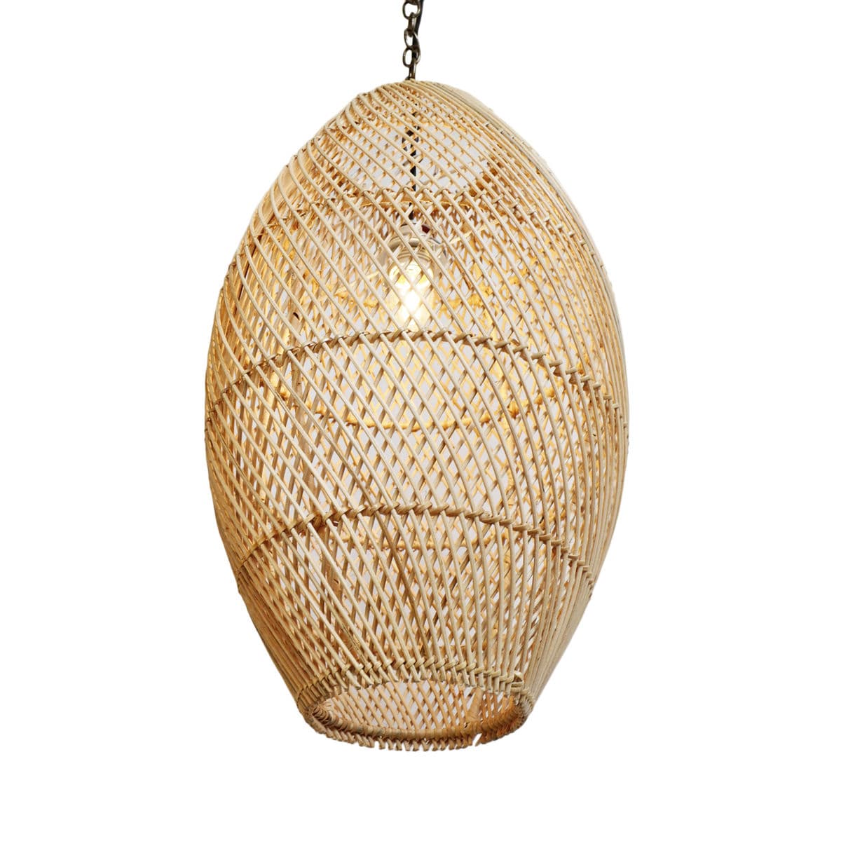 Rattan Bead Pendant Light Small - Thumbnail 3