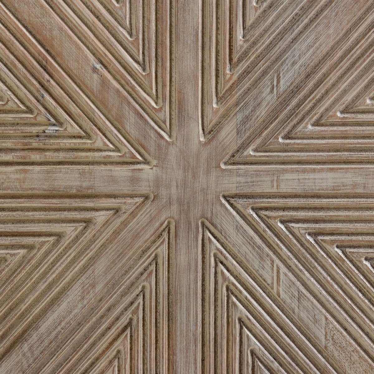 Washed Geometric Surfaced Sideboard - Thumbnail 3