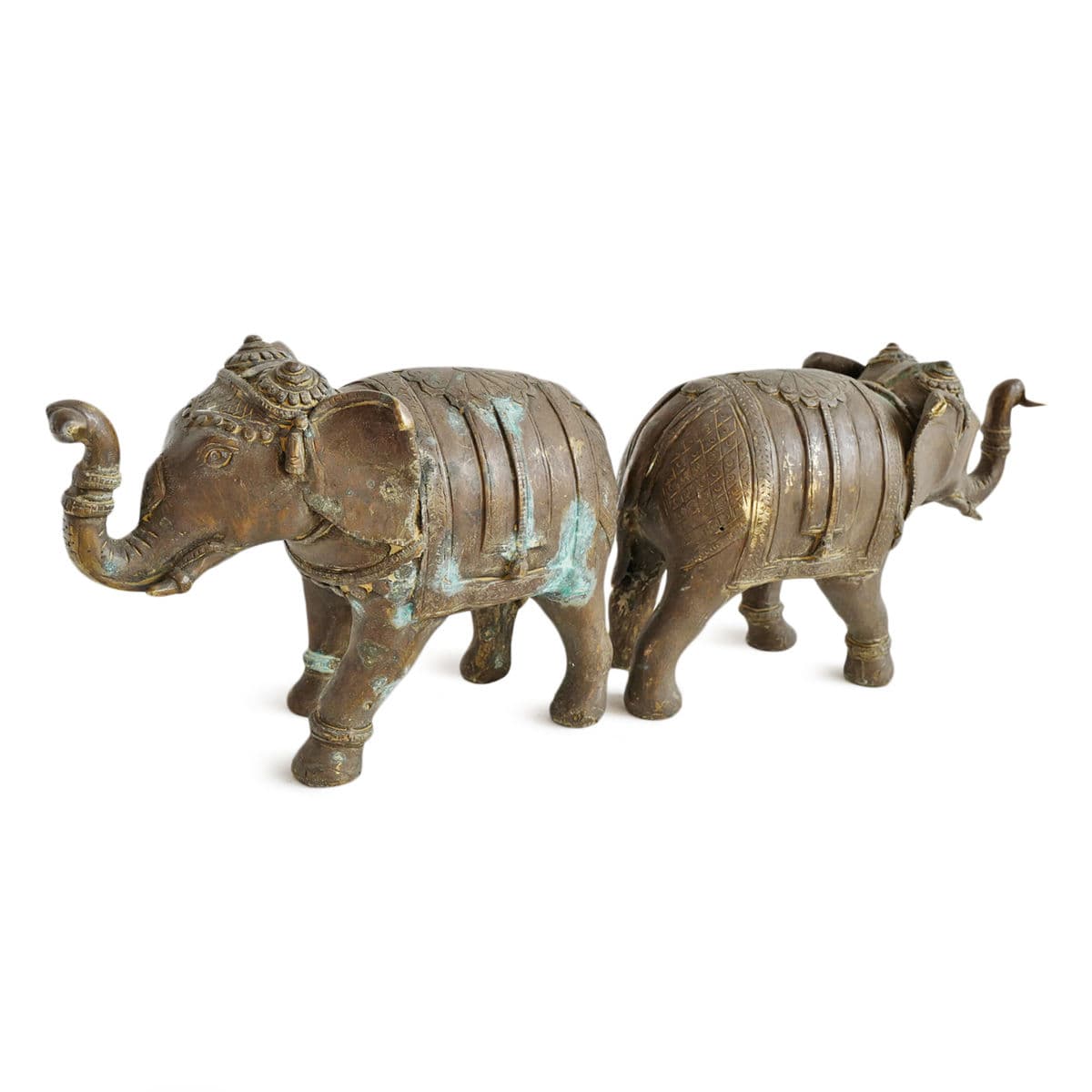 Antique Bronze Elephant Bookend - Thumbnail 3