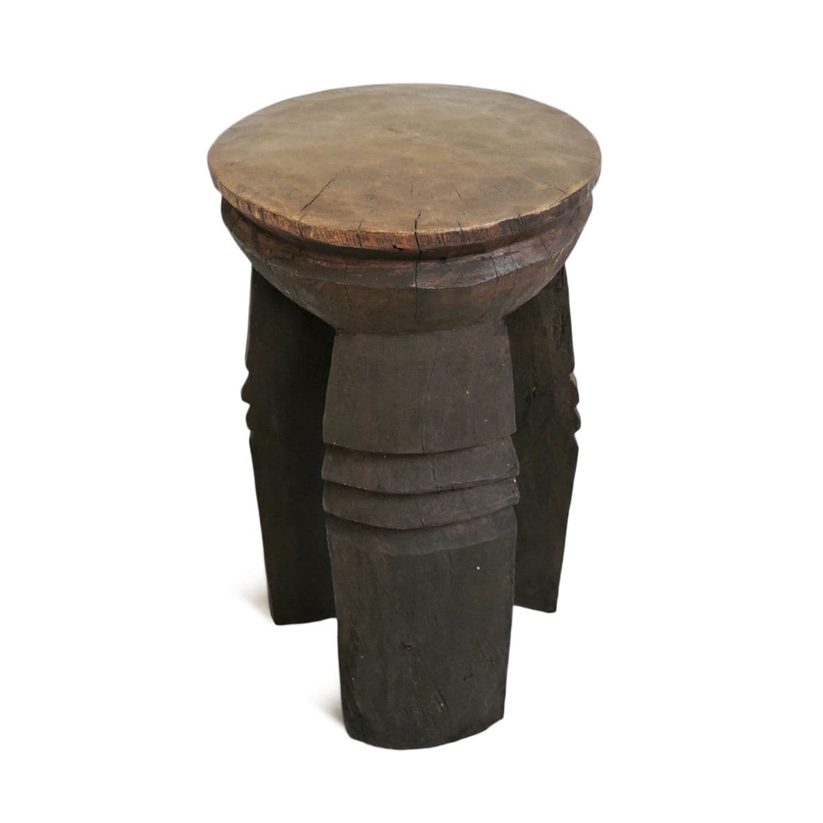 3 Leg Tukara Wood Stool - Thumbnail 3