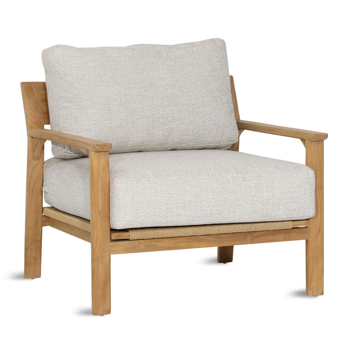 Cruz Outdoor Teak Arm Chair - Thumbnail 3