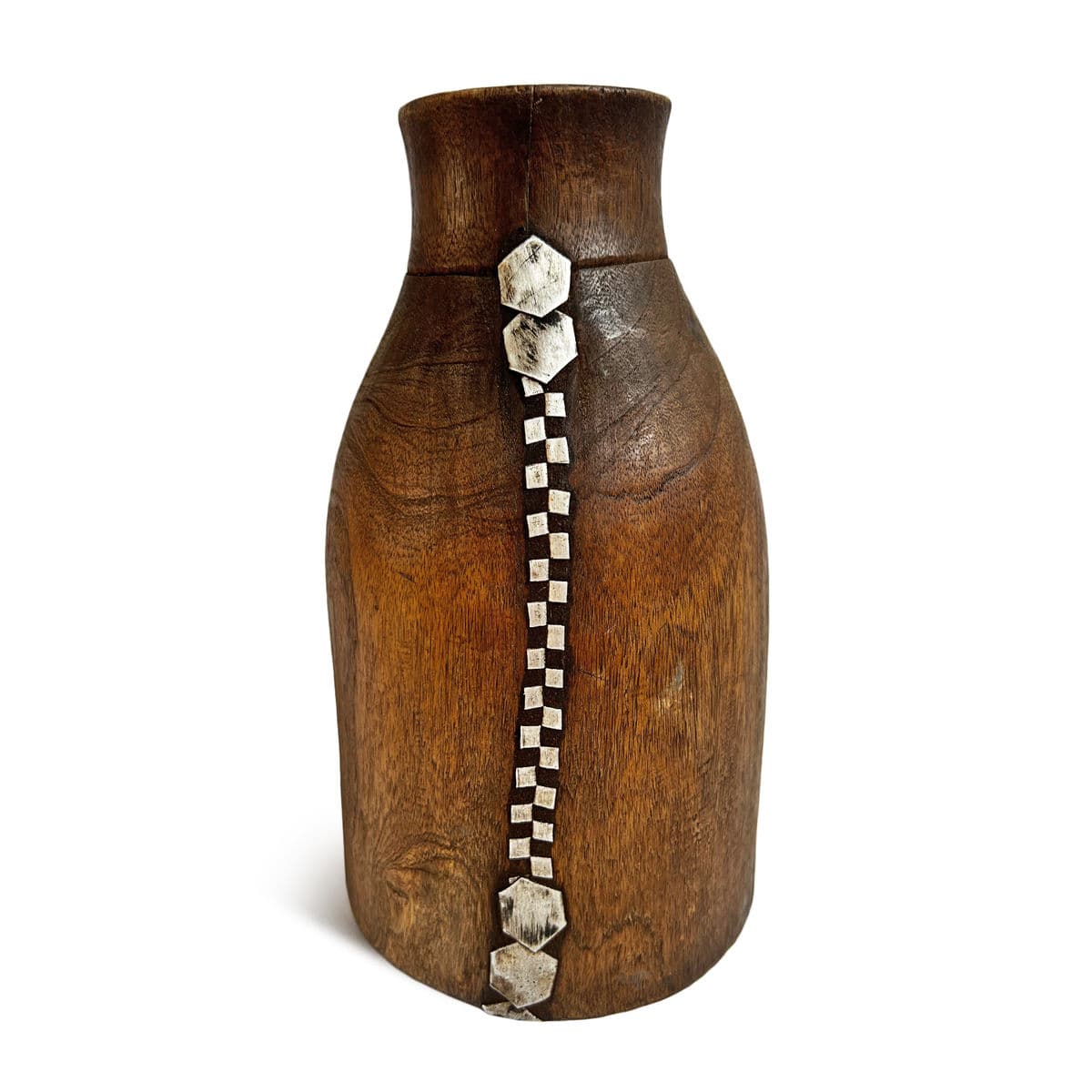 Vintage Tutsi Wood Pot - Thumbnail 3