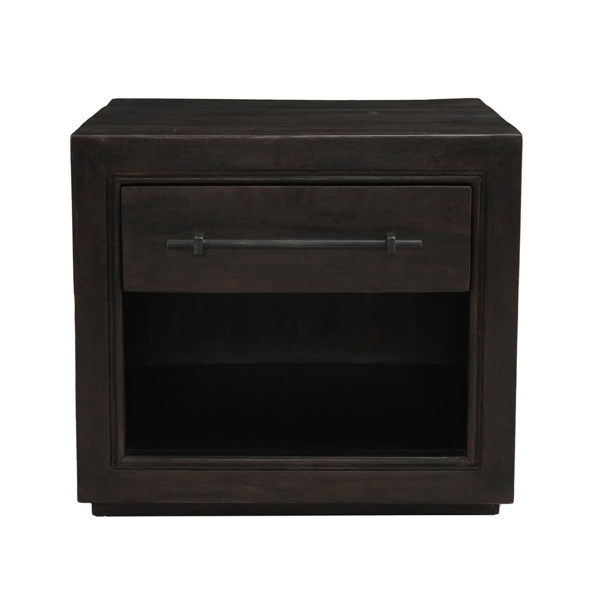 Modern Espresso One Drawer Nightstand - Thumbnail 3