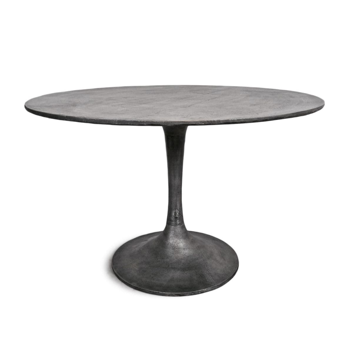 Gunmetal Round Dining Table 48 - Thumbnail 3