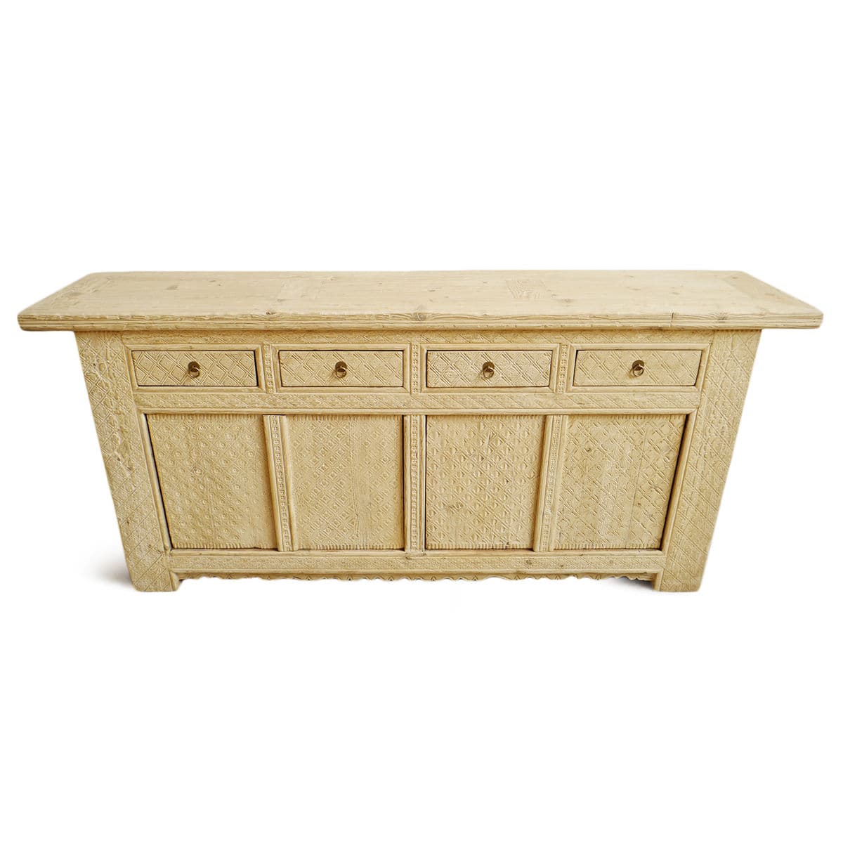 Bleached Carved Jilang Sideboard - Thumbnail 3