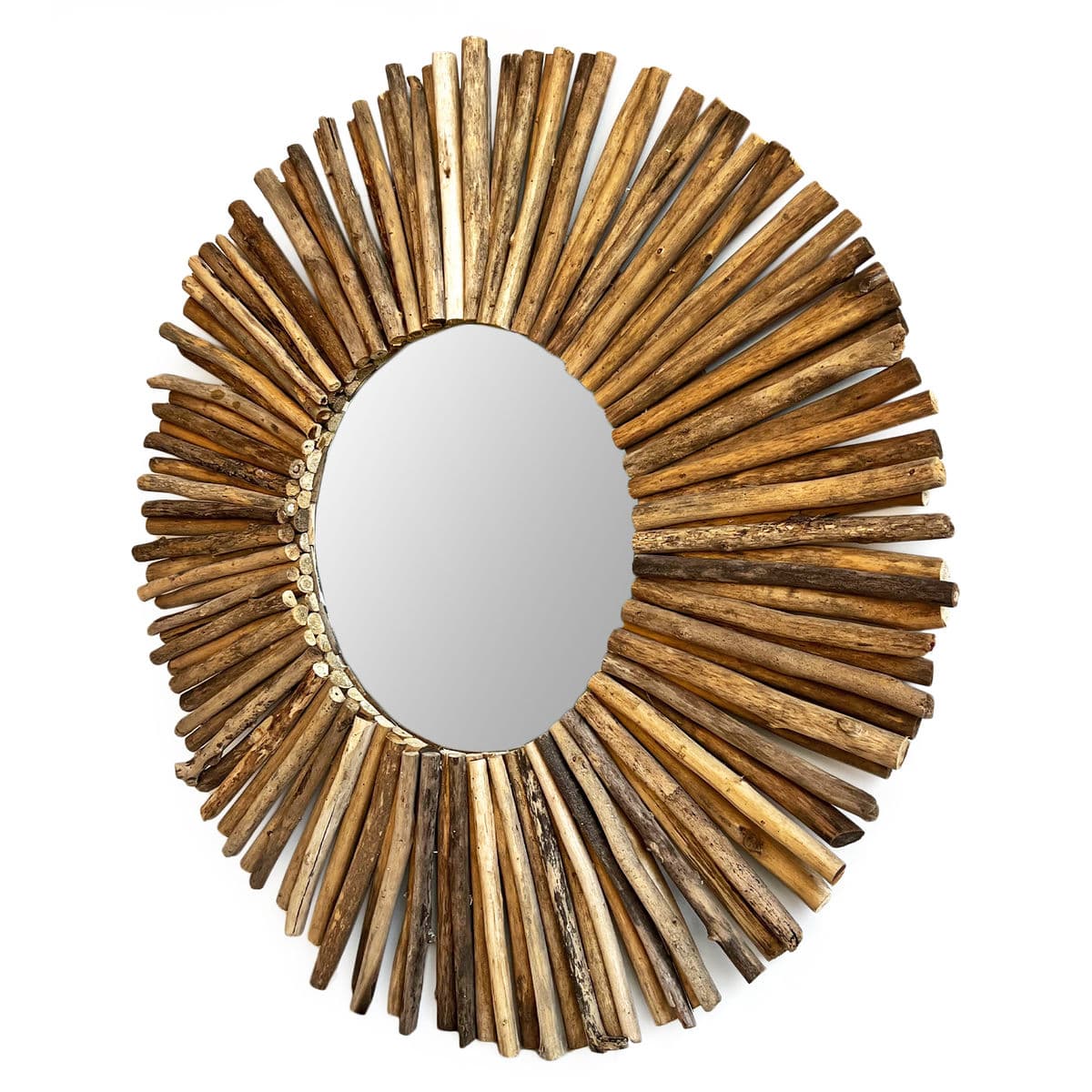 Large Driftwood Sun Mirror - Thumbnail 3