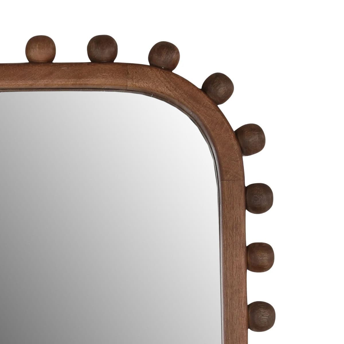 Wood Ball Edge Mirror - Thumbnail 3