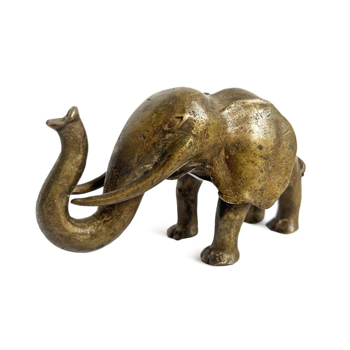 Antique Bronze Akan Elephant - Thumbnail 3