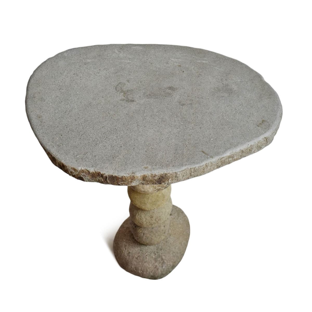 Stacked River Rock Bistro Table - Thumbnail 3